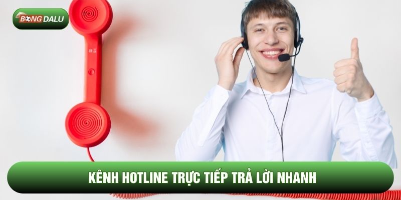 Kênh hotline trực tiếp trả lời nhanh