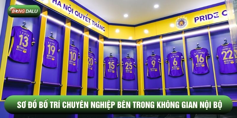 Sơ đồ bố trí chuyên nghiệp bên trong không gian nội bộ