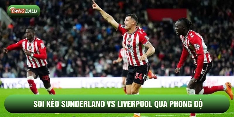 Soi kèo Sunderland vs Liverpool qua phong độ